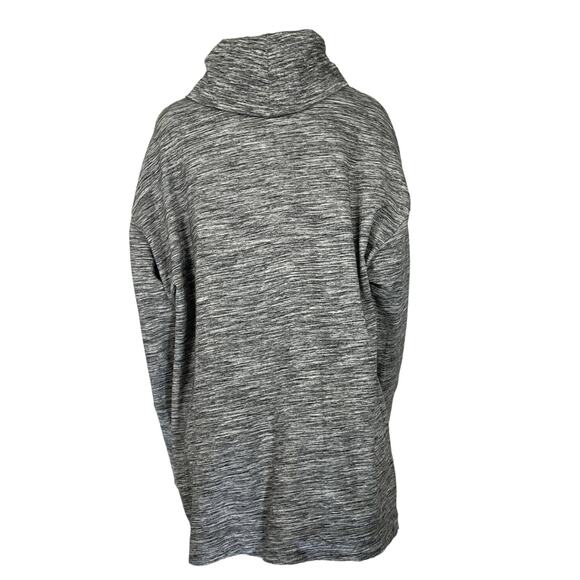 Ava & Viv Heather Gray Cowl Neck Athletic Realaxed Fit Winter Sweater 1X - Picture 5 of 7